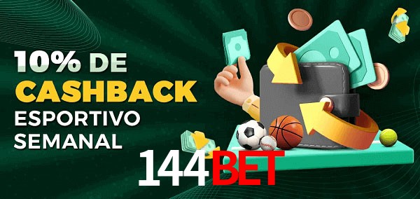 10% de bônus de cashback na 144Bet